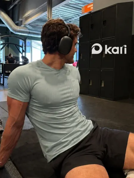 Kari Футболка мужская спортивная серая