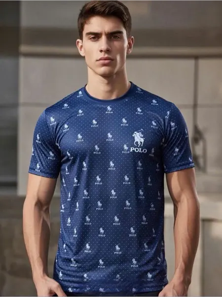 T.AN Store футболка спортивная с принтом мужская