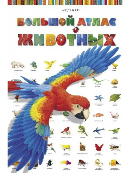 Книжный дом РФ Большой атлас животных (илл. Боос) Потард