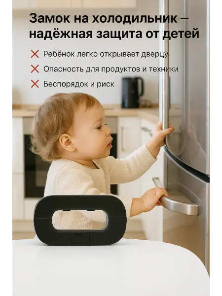 Q Замок на холодильник от детей блокиратор
