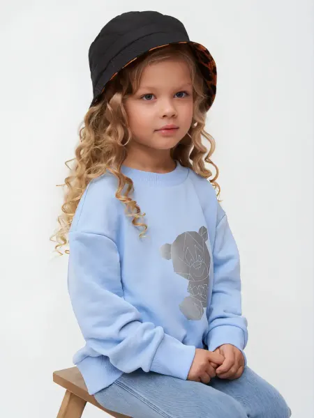 KIDSARIO свитшот детский голубой