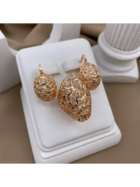 SHAHI SHOP Комплект бижутерия позолота