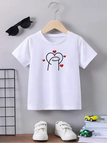 PrintProgect Футболка детская с Сердечками