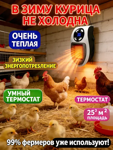 Обогреватель для курятника безопасный