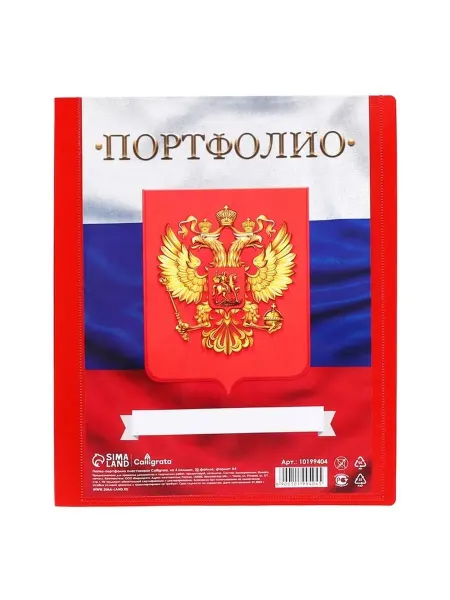 Стильная пластиковая папка-портфолио для школьника
