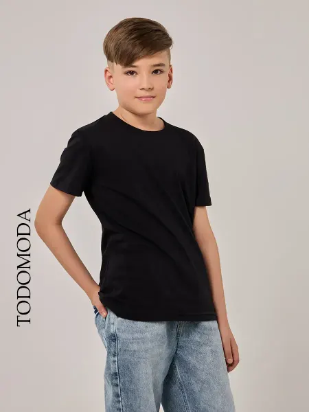 TodoModa Футболка детская черная