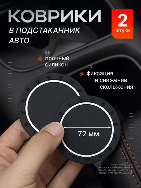 Противоскользящий коврик в подстаканник