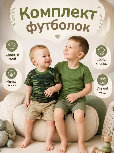 АРТЕМКА Футболка камуфляж детская