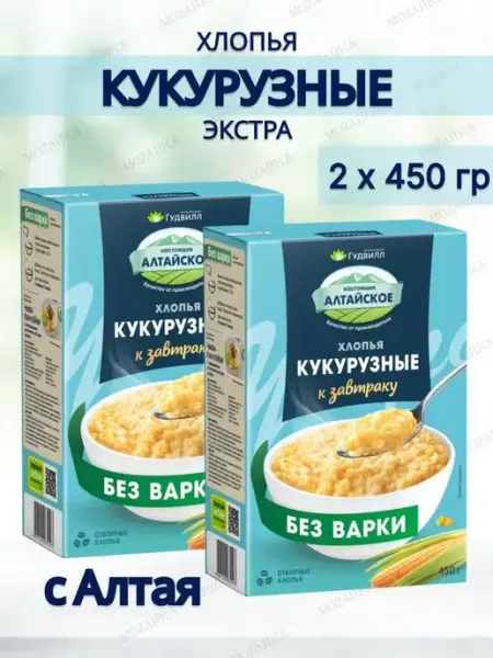 Гудвилл Хлопья кукурузные без сахара Гудвил без варки