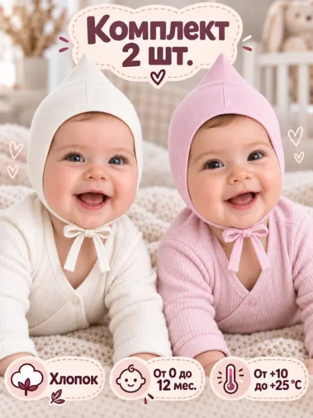 HAZA-BABY Чепчики для новорожденного малыша
