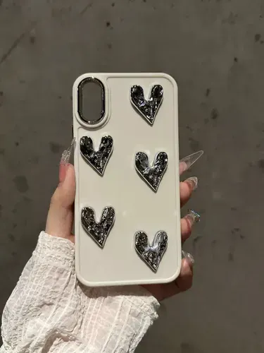 Чехол на iPhone X/XS с сердечками