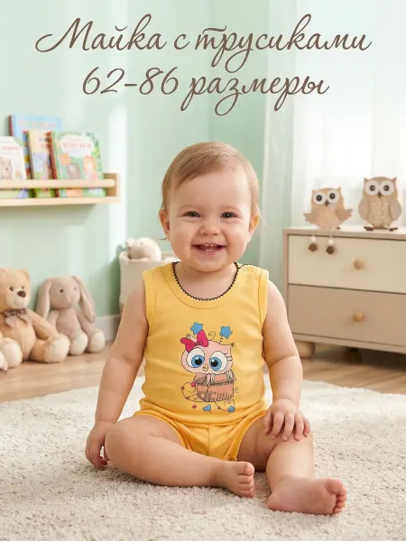Карапуззики Майка и трусики для новорожденных