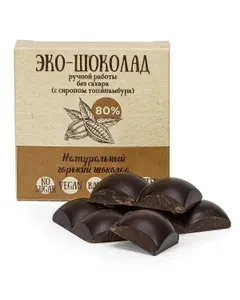 Натуральный горький шоколад. Без сахара, глютена и лактозы