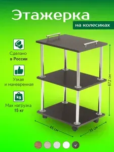 Этажерка на колесиках