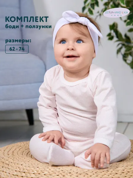 ОСЬМИНОЖКА Комплект для новорожденных, боди и ползунки