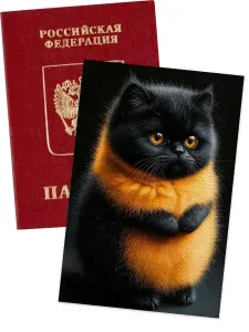 Обложки на паспорт с котиками