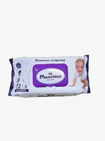 Monchico влажные салфетки, 72 шт