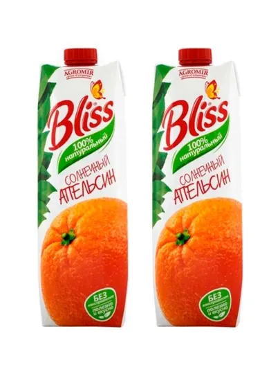 Сок Bliss Апельсин, 1 л х 2шт