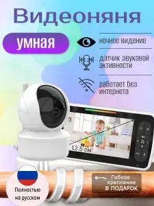 Видеоняня с монитором, Видеоняня беспроводная, Радионяня с двухсторонней связью.