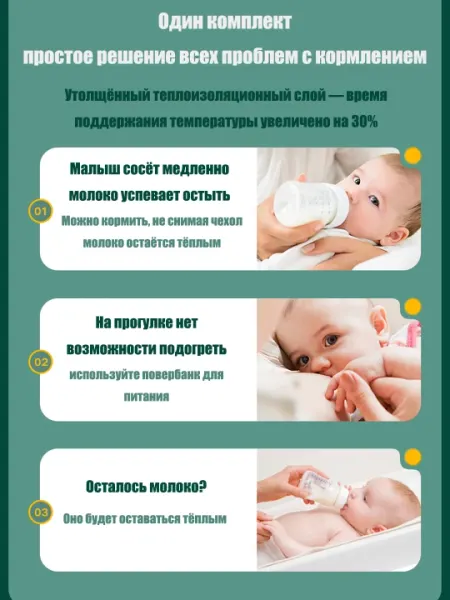 Многофункциональный подогреватель бутылочек: беспроводной, цифровой, с термосумкой