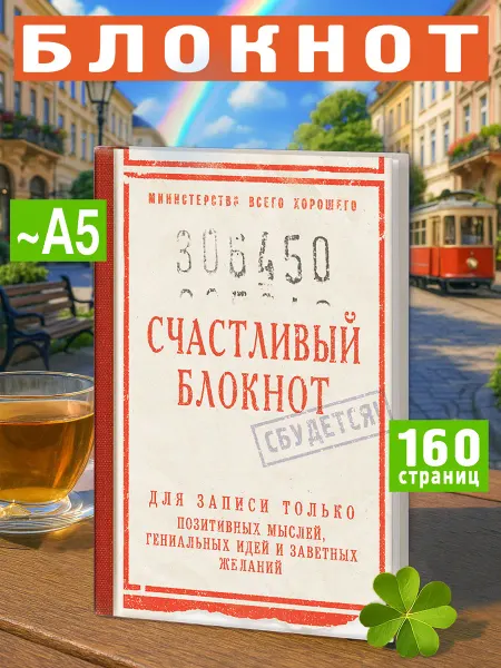 Бюро находок Блокнот для записей записная книжка Счастливый
