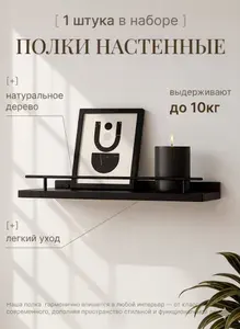 Полка настенная навесная комплект 1 штука