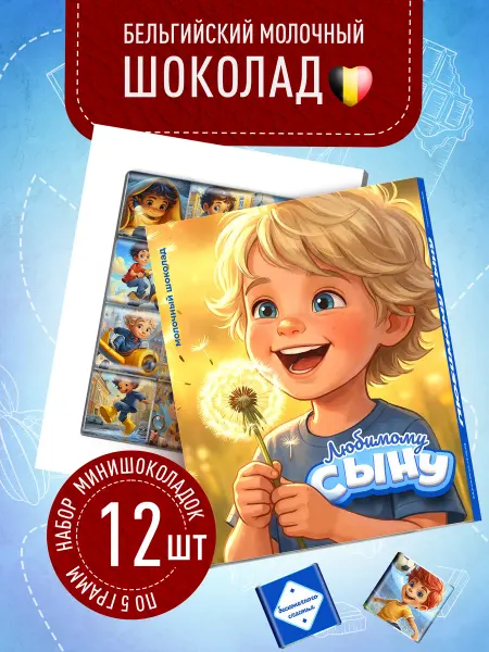 Счастье моё Подарочный набор бокс сладостей сыну