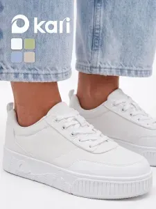 Кеды Kari женские белые текстильные