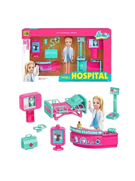 Игровые наборы детские Игровой набор Больница с куклой и медицинскими инструментами
