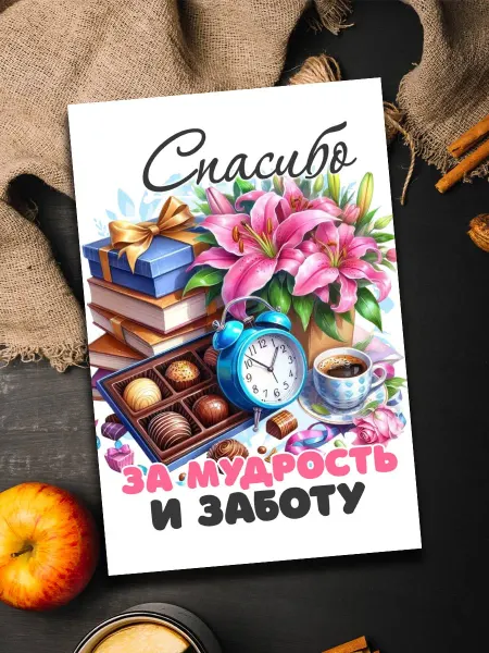 Podarkoz Открытка учителям подарок