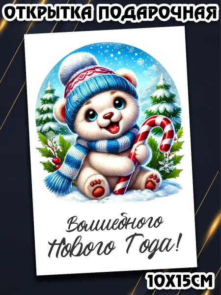 Podarkez Открытка новогодняя детская