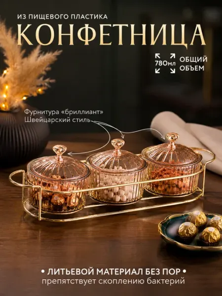 Conflate Конфетница с крышкой набор
