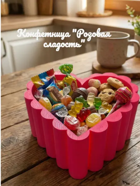 Конфетница "Розовая сладость"