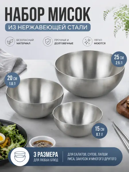Железная миска для кухни