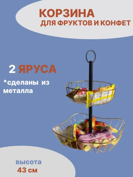 Корзина для фруктов и конфет