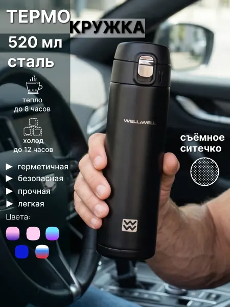 WELL&WELL Термокружка автомобильная