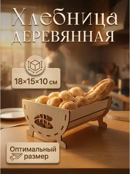 Хлебница на стол деревянная