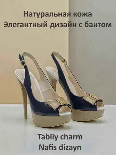 Босоножки женские на платформе и высоком каблуке, туфли слингбэки с открытым носом
