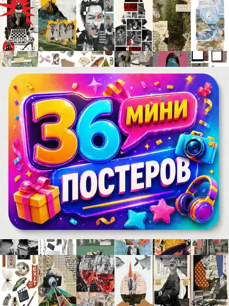 У Денчика Минипостеры 36 шт коллаж