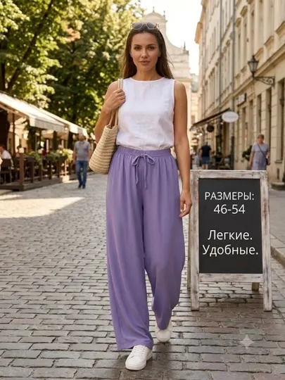 Мягкие повседневные брюки