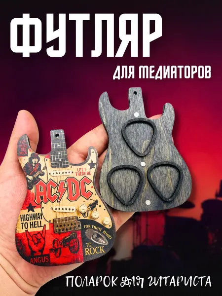 Чехол футляр для медиаторов AC DC