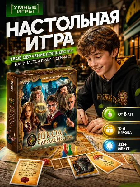 Умные игры Настольная игра ходилка бродилка Гарри Поттер для детей