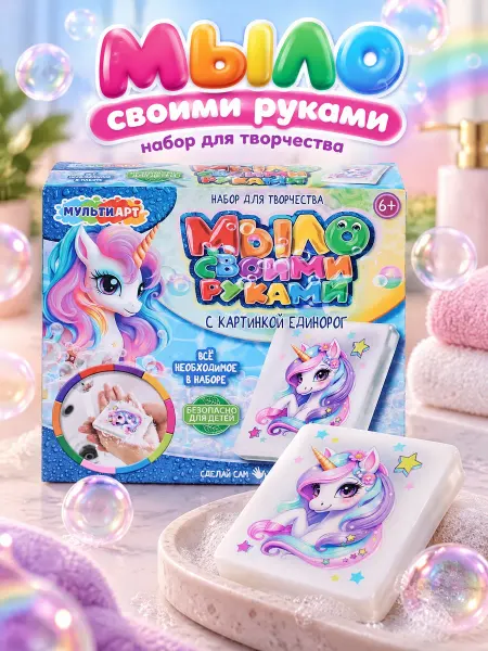 Мульти Арт Детский набор для мыловарения Кошечка