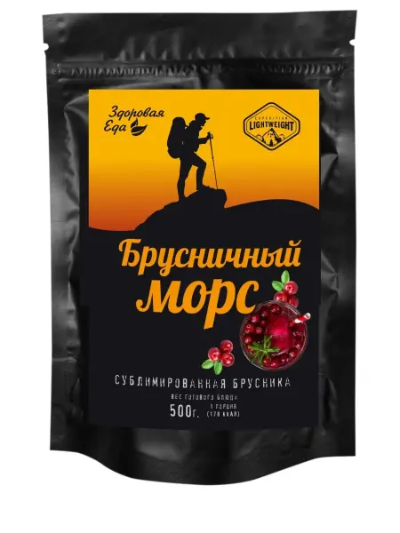 Здоровая Еда Морс брусничный растворимый сублимированный сухой напиток
