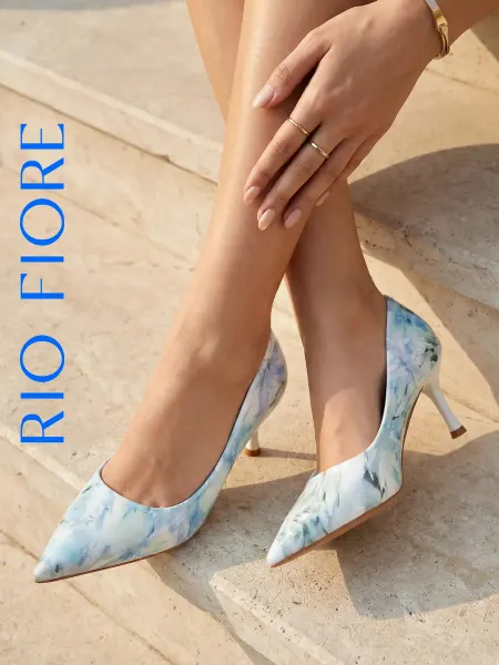 Rio Fiore Туфли лодочки на среднем каблуке с острым носом летние