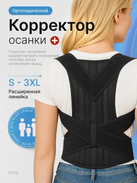 OIlab Корсет для осанки и спины ортопедический грудопоясничный