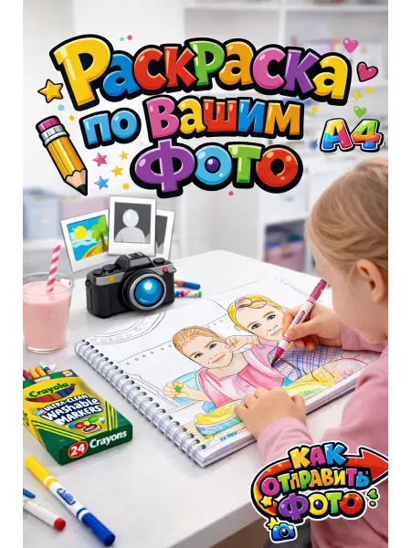 Магия линий от Юши Раскраска по Вашим фото подарок девочке