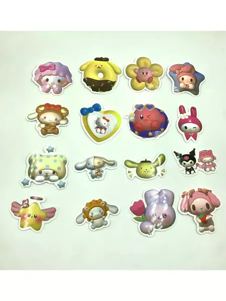 Набор наклеек мультики наклейки Hello Kitty's+3D Kuromi #1