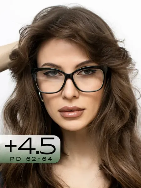 VISIOPTIC Очки для зрения +4,5 женские готовые корригирующие