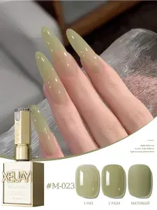 XEIJAYI Гель-лак для ногтей камуфлирующий M-023, 15 мл, желейный эффект